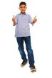 Black boy thumbs up