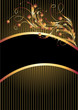Background with golden ornament