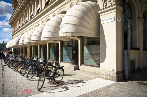 Photo: Classic vintage retro city bicycle in Stockholm, Sweden Classic vintage retro city bicycle in Stockholm, Sweden