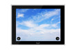 tablet pc computer with blue sky on screen
