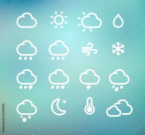 Illustration: Weather icons Weather icons