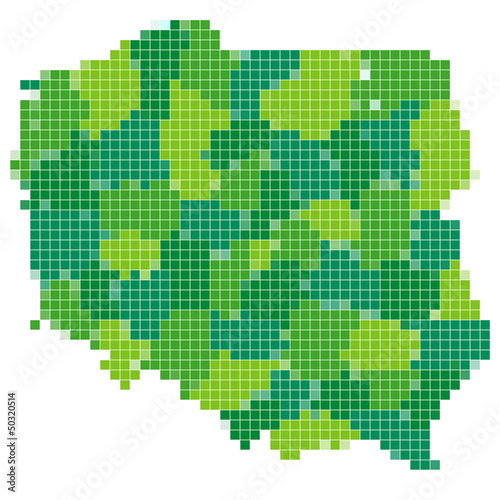 Vector: ポーランド 地図 モザイク ポーランド 地図 モザイク