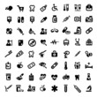 big medical icons set