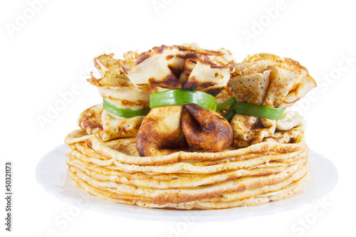 Photo: pancakes on the plate pancakes on the plate