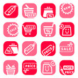 color online shopping icons