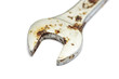 Photo: Isolated rusty spanner Isolated rusty spanner