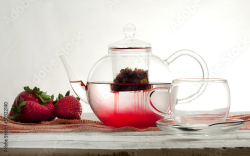 Photo: strawberry tea infusion strawberry tea infusion