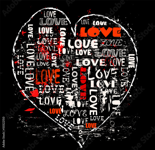 Vector: heart with typo, love concept,vector heart with typo, love concept,vector