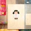 Holy communion invitation reminder, girl dove and chalice