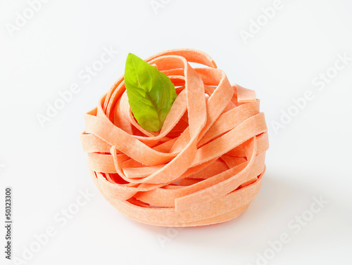 Photo: Dried ribbon pasta Dried ribbon pasta