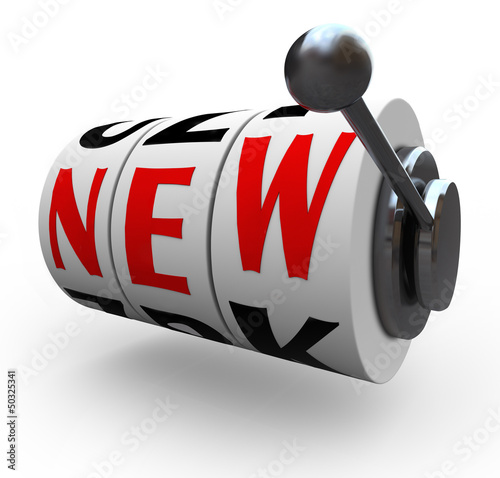 Illustration: New Word Slot Machine Wheels Innovation Change New Word Slot Machine Wheels Innovation Change