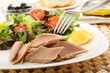 canned tuna with salad