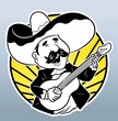 Vector: Happy Guitar Player Happy Guitar Player