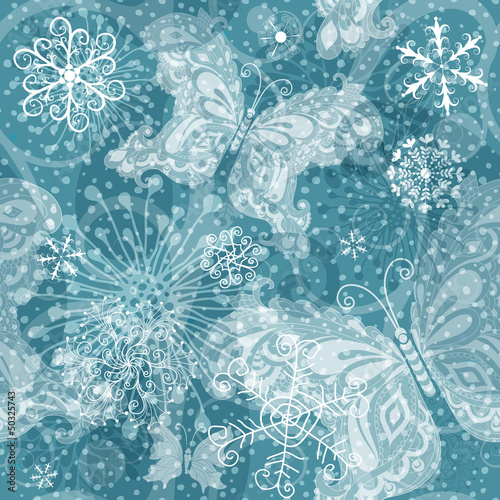 Vector: Christmas silvery seamless pattern Christmas silvery seamless pattern