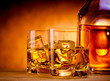 Two whiskeys and a bottle