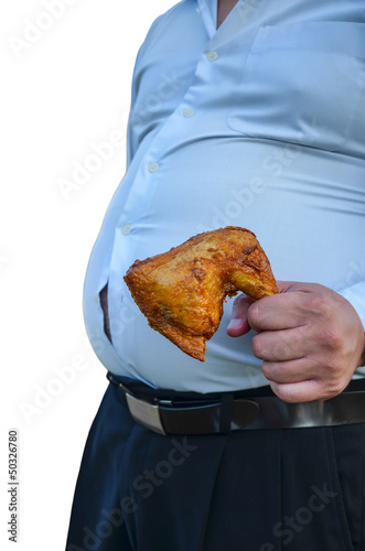 Photo: Fried Greasy Food make fat stomach Fried Greasy Food make fat stomach