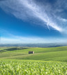 Photo: Green Meadows And Blue Sky Green Meadows And Blue Sky