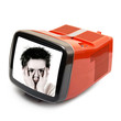 Photo: bambino spaventato in televisione vintage bambino spaventato in televisione vintage