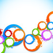 Background with colorful circles