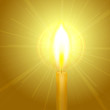 Vector: Burning candle Burning candle