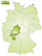 Landkarte von Deutschland und Hessen