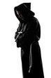 man monk priest silhouette praying