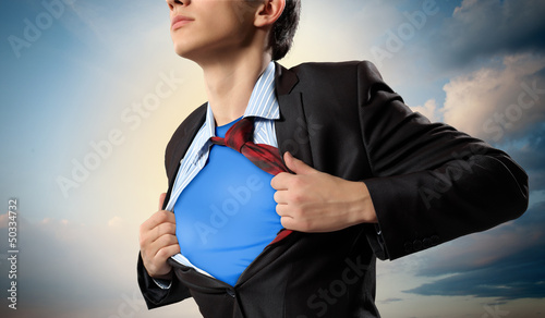 Photo: Young superhero businessman Young superhero businessman
