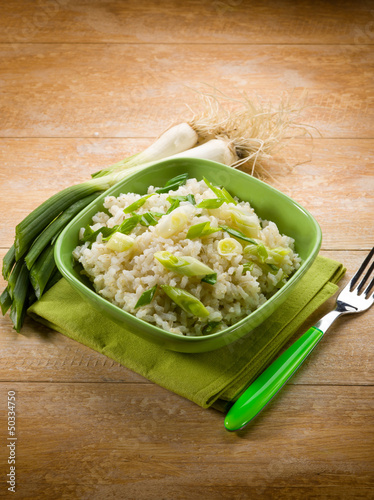 Photo: risotto with leek risotto with leek