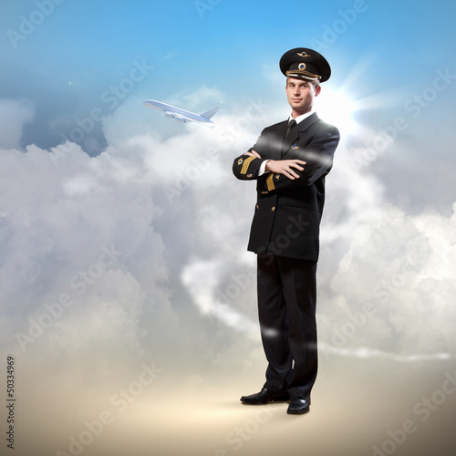 Photo: Image of male pilot Image of male pilot