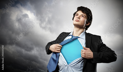 Photo: Young superhero businessman Young superhero businessman