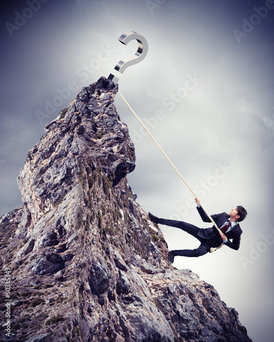Photo: businessman climbing mountain businessman climbing mountain