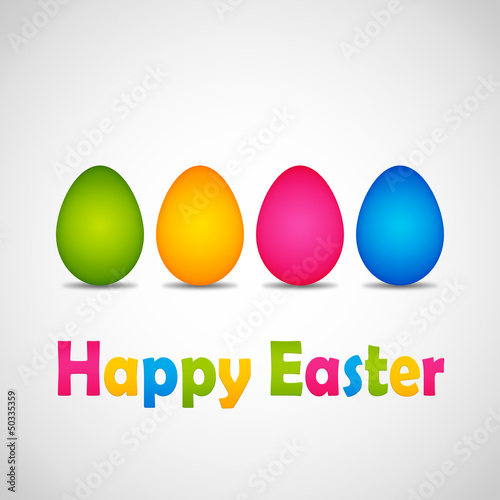 Illustration: happy easter poster happy easter poster