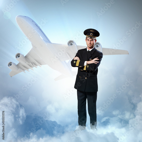Photo: Image of male pilot Image of male pilot