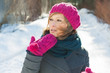 Young beautiful girl in the winter