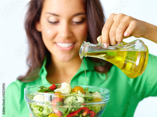 Photo: Making salad Making salad