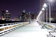 Night bridge with lanterns