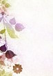 Illustration: Floral vintage frame with used paper background Floral vintage frame with used paper background
