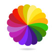 Abstract Colorful Flower