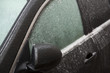 car under the icy crust