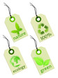 Ecology tag - green energy