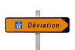 Déviation vers l'accès à l'autoroute