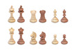 Schachfiguren aus Holz