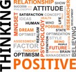 word cloud - positive thinking
