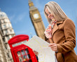 Photo: Woman traveling to London Woman traveling to London