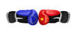 Boxing concept on different backgrounds
