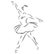 Ballett Ballerina Abstrakt Silhouette