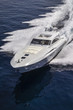 Italy, Tyrrhenian sea, Rizzardi 73 luxury yacht, aerial view