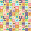 vintage seashell wallpaper