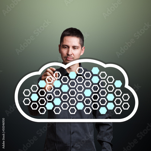 Photo: Man completing fields Man completing fields