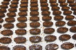 Photo: Sweets on a chocolate factory conveyor Sweets on a chocolate factory conveyor